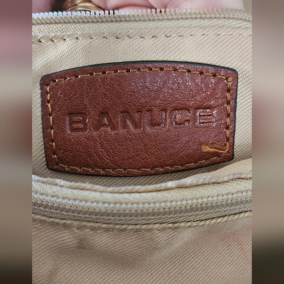 Banuce‎ Italian Vegetable Tanned Leather Satchel bag vintage - Picture 4 of 15